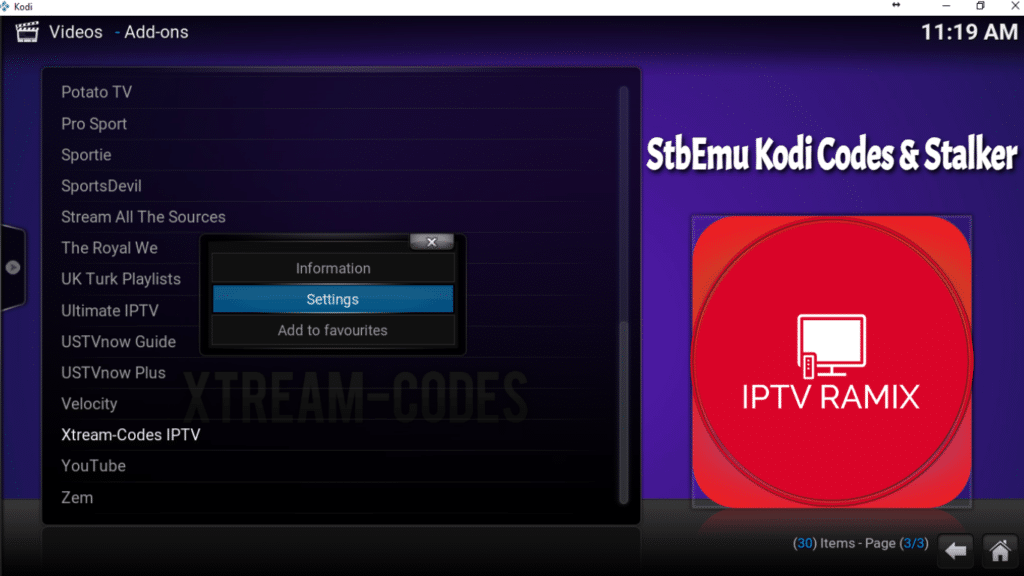 StbEmu Kodi Codes & Stalker