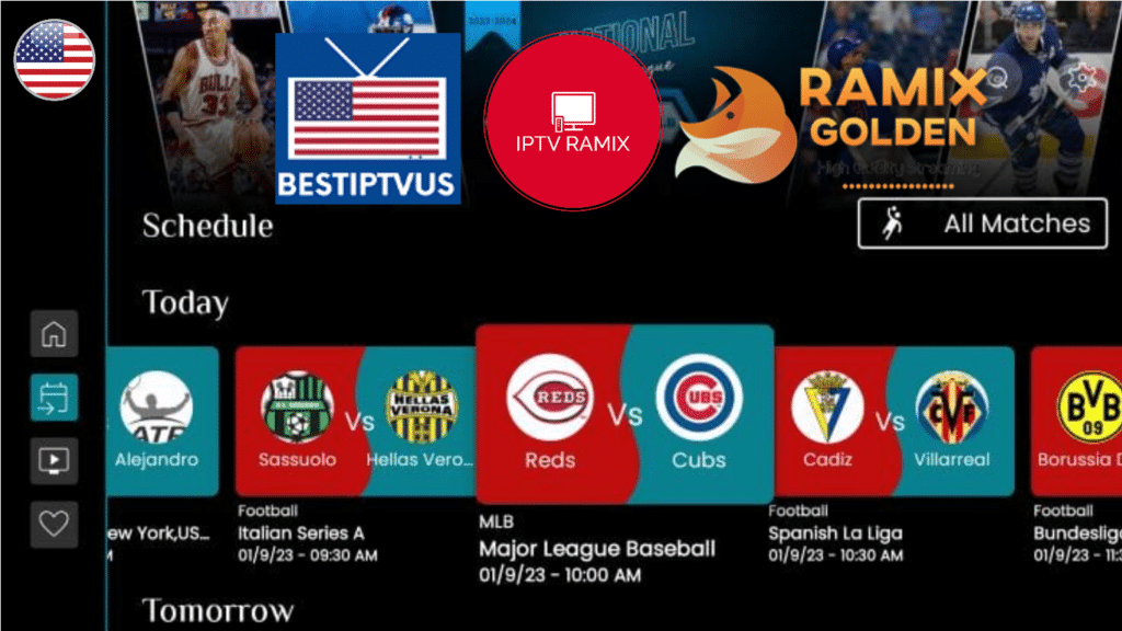 TOP 5 IPTV For Sports Channels Service Providers Subscriptions 2025