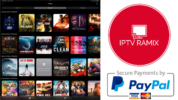 Massive IPTV with VOD Library